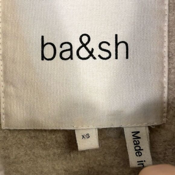 NWT Ba&Sh Come Wool White Tranch Coat Black Leather Belt Size XS - Picture 16 of 16